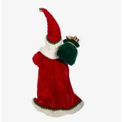 Alternative view of Buy ❤️ Boxlunch Kurt Adler Kringle Klaus Fancy Santa With Stocking Figure ❤️