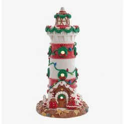 Hot Sale ???? Boxlunch Kurt Adler Gingerbread Lighthouse Figure ????