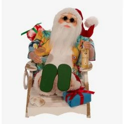 Top 10 ✔️ Boxlunch Kurt Adler Santa Beach Chair Figure ????