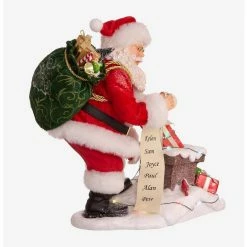 Outlet ???? Boxlunch Kurt Adler Fabriche Santa Next To Lit Chimney ✨ -BoxLunch shop unnamed file 1043