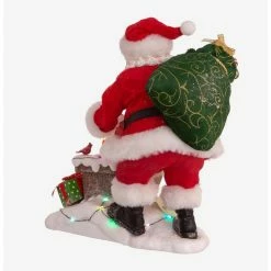 Outlet ???? Boxlunch Kurt Adler Fabriche Santa Next To Lit Chimney ✨ -BoxLunch shop unnamed file 1044