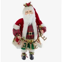 Best Sale ???? Boxlunch Kurt Adler Kringle Klaus With "Believe" Garland Figure ????