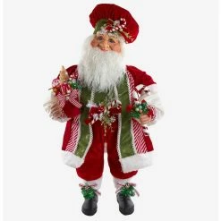 Flash Sale ???? Boxlunch Kurt Adler Kringle Klaus Red And Green With ???? Candy Figure ????