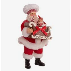 Alternative view of Promo ???? Boxlunch Kurt Adler Fabriche Chef Santa With Gingerbread Sleigh Figure ????
