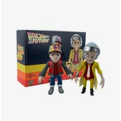 Hot Sale ???? Boxlunch 3DRetro Back To The Future Marty And Doc Vinyl Figure Set ????