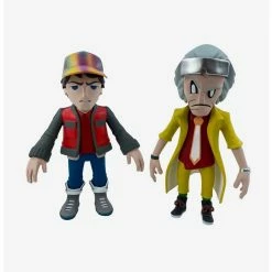 Alternative view of Hot Sale ???? Boxlunch 3DRetro Back To The Future Marty And Doc Vinyl Figure Set ????