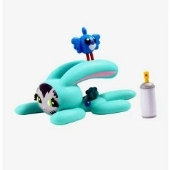 Budget ???? Boxlunch 3D Retro Bunny Kitty Blue Teal Vinyl Figure ????