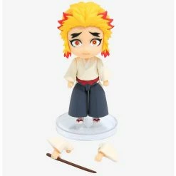Alternative view of Cheapest ❤️ Boxlunch Bandai Spirits Demon Slayer: Kimetsu No Yaiba Figuarts Mini Senjuro Rengoku Figure ????