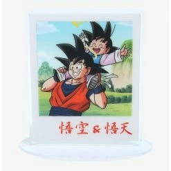 New ✨ Boxlunch Dragon Ball Super Goku & Goten Polaroid Photo Acrylic Figure ????