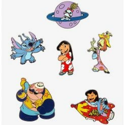 Deals ???? Boxlunch Loungefly Disney Lilo & Stitch Characters Blind Box Enamel Pin ????