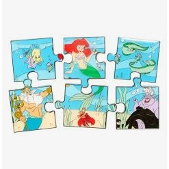 Brand new ⌛ Loungefly Disney The Little Mermaid Underwater Scene Puzzle Blind Box Enamel Pin - BoxLunch Exclusive 🧨