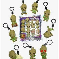 Cheap 🔔 Boxlunch Marvel Guardians Of The Galaxy Groot Blind Bag Figural Bag Clip ✔️
