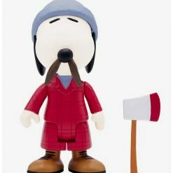 Budget ❤️ Boxlunch Super7 ReAction Peanuts Lumberjack Snoopy Figure ????