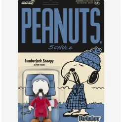 Alternative view of Budget ❤️ Boxlunch Super7 ReAction Peanuts Lumberjack Snoopy Figure ????