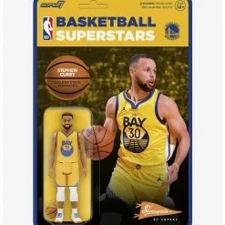 Alternative view of Promo ???? Boxlunch Super7 ReAction NBA Supersports Steph Curry (Golden State Warriors) Figure ????