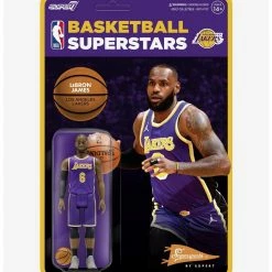 Alternative view of Cheap ???? Boxlunch Super7 ReAction NBA Supersports LeBron James (Los Angeles Lakers) Figure ????