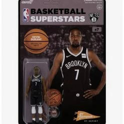 Alternative view of New ???? Boxlunch Super7 ReAction NBA Supersports Kevin Durant (Brooklyn Nets) Figure ????