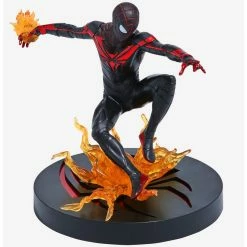 Best deal 😍 Boxlunch Marvel Spider-Man Miles Morales Gamerverse Gallery Diorama Spider-Man Figure ⭐