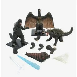 Alternative view of Buy ???? Boxlunch Godzilla Destroy All Monsters 5 Points XL Round 1 Figure Set ❤️