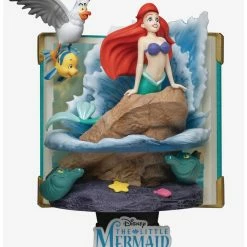 Deals ???? Boxlunch Beast Kingdom Disney The Little Mermaid Storybook D-Stage DS-079 Ariel Figure ????