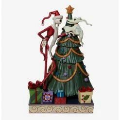 Cheap ???? Boxlunch The Nightmare Before ???? Christmas Disney Traditions Santa Jack And Zero With Tree Statue ❤️