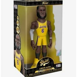 Alternative view of Brand new ⌛ Boxlunch Funko Gold LeBron James 12 Inch Vinyl Figure ????