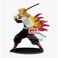 Discount ❤️ Boxlunch Banpresto Demon Slayer: Kimetsu No Yaiba Vibration Stars Kyojuro Rengoku Figure (Ver. B) ✔️