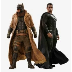New ???? Boxlunch Zack Snyder's Justice League Knightmare Batman And Superman Sixth Scale Figure Set By Hot Toys ????