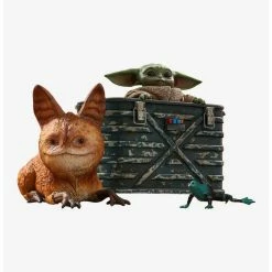 Alternative view of Buy ???? Boxlunch Star Wars The Mandalorian Grogu Sixth Scale Figure Set By Hot Toys ????