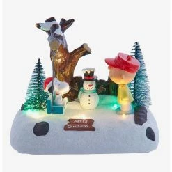 Promo ???? Boxlunch Kurt Adler Peanuts Snoopy On Swing Lit Musical Figure ????