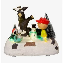 Alternative view of Promo ???? Boxlunch Kurt Adler Peanuts Snoopy On Swing Lit Musical Figure ????