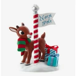 Flash Sale ???? Boxlunch Kurt Adler Rudolph The Red-Nosed Reindeer Fabriche North Pole Figure ⌛