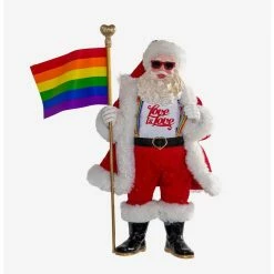 Outlet ✔️ Boxlunch Kurt Adler Fabriche Pride Santa Figure ????
