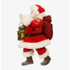 Outlet ???? Boxlunch Kurt Adler Fabriche Santa With Wreath And Lantern Figure ???? -BoxLunch shop unnamed file 858