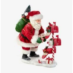 Brand new ???? Boxlunch Kurt Adler Fabriche Santa Checking Mail Figure ⭐