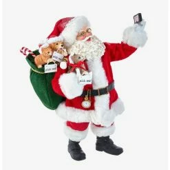 Deals ❤️ Boxlunch Kurt Adler Fabriche Santa Taking Selfie Figure ????