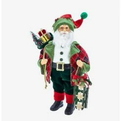 Coupon ???? Boxlunch Kurt Adler Kringle Klaus Red And Green Santa Figure ✨