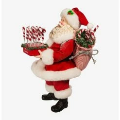 Outlet ???? Boxlunch Kurt Adler Fabriche Santa With ???? Candy Cane Tray Figure ✨ -BoxLunch shop unnamed file 942