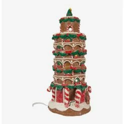 Alternative view of Deals ???? Boxlunch Kurt Adler Leaning Tower Of Pisa Gingerbread House Figure ????