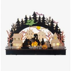 Budget ⭐ Boxlunch Kurt Adler LED Wooden ???? Halloween Village House ❤️