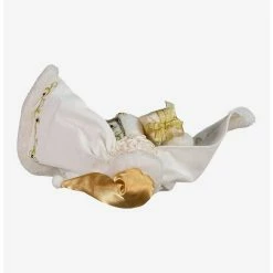 Outlet ???? Boxlunch Kurt Adler Fabriche White And Gold Santa Figure ❤️ -BoxLunch shop unnamed file 985